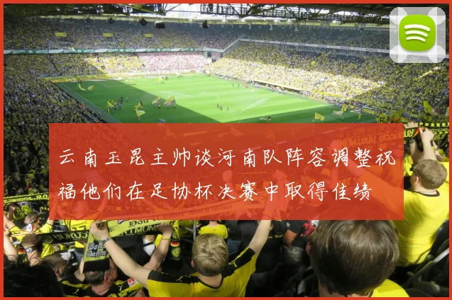 云南玉昆主帅谈河南队阵容调整祝福他们在足协杯决赛中取得佳绩
